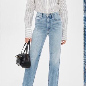 SLVRLAKE Kendra Light Blue Straight Leg Jeans